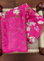 Japan Satin Rani Traditional Wear Digital Printed Saree